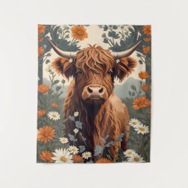 Tapete De Parede Vintage Cow Highland