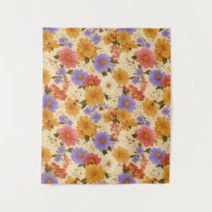 Tapete De Parede Vintage Daisy Floral Pattern (2)