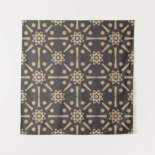 Tapete De Parede Vintage damask - tela de fundo do padrão retrô sem
