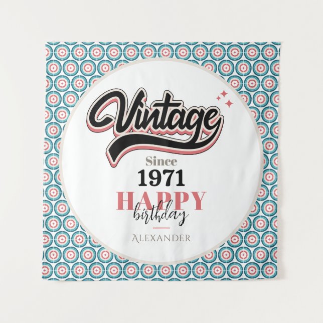 Tapete De Parede Vintage desde - 1971 (Frente)