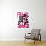 Tapete De Parede Vintage Feral Girl Summer Ogambm Funny Raccoon<br><div class="desc">Vintage Feral Girl Summer Ogambm Funny Raccoon</div>