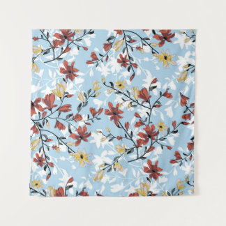 Tapete De Parede Vintage Floral: Simples Fundo do Tecido.