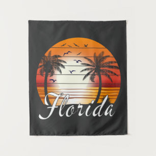 Tapete De Parede Vintage Florida USA Palm Trees Summer Beach