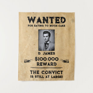 Tapete De Parede Vintage Fun Convict Reward Desejado