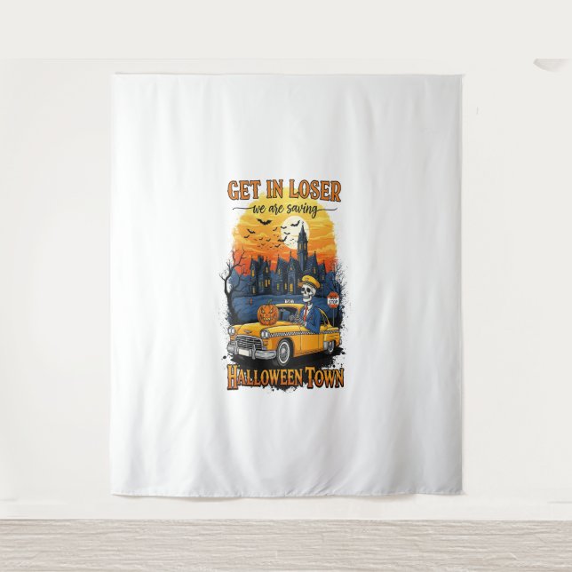 Tapete De Parede Vintage Halloween Spook Show (Frente)