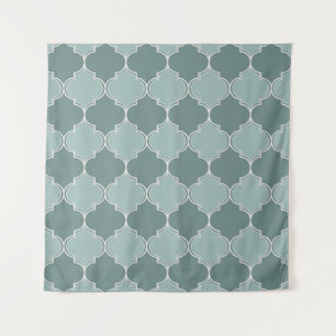 Tapete De Parede Vintage marroquino trellis quatrefoil perfeitament