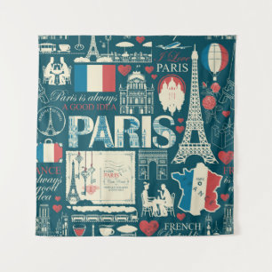Tapete De Parede Vintage parisiense: Legalidade da República France