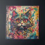 Tapete De Parede Vintage Pop Art, Estilo Louis Wain, Gato Bonito<br><div class="desc">Vintage Pop Art,  Estilo Louis Wain,  Gato Bonito</div>