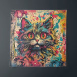 Tapete De Parede Vintage Pop Art, Estilo Louis Wain, Gato Bonito<br><div class="desc">Vintage Pop Art,  Estilo Louis Wain,  Gato Bonito</div>