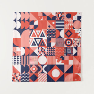 Tapete De Parede Vintage retro bauhaus design vintage patch sem cos