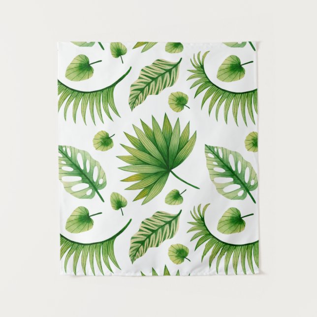 Tapete De Parede Vintage Tropical Art (Frente)