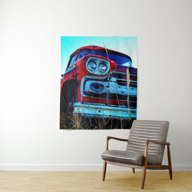 Tapete De Parede Vintage Truck (In Situ)