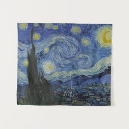 Tapete De Parede Vintage Van Gogh Na Noite Estrelada