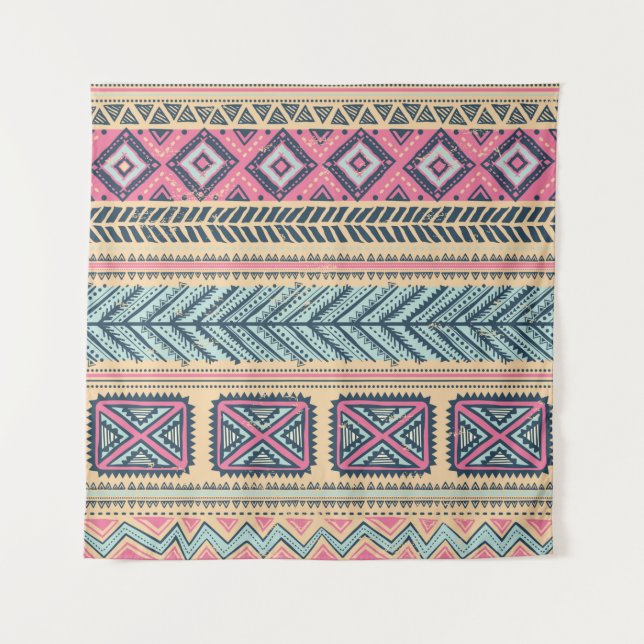 Tapete De Parede Vintagem tribal sem descontinuidades  (Frente)