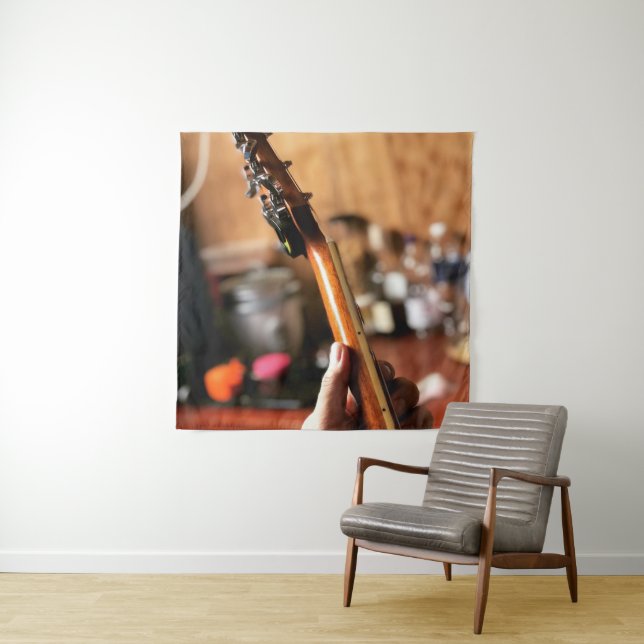 Tapete De Parede Violão Acústico Bonito (In Situ)
