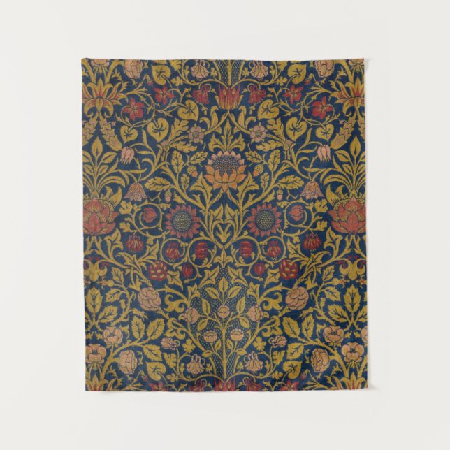 Tapete De Parede Violet e Columbine, 1883, por William Morris (Frente)