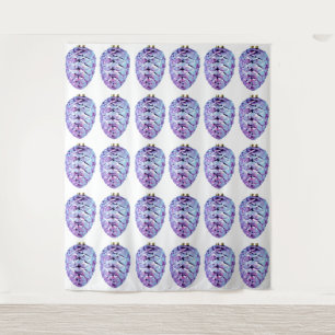 Tapete De Parede Violet Pinecones