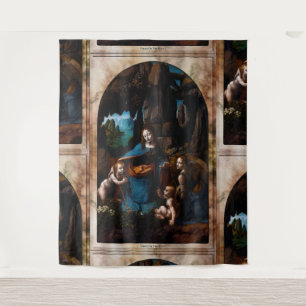 Tapete De Parede Virgem das Rochas por Leonardo da Vinci