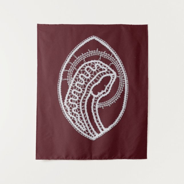 Tapete De Parede Virgem Santa Católica, rendas (Frente)