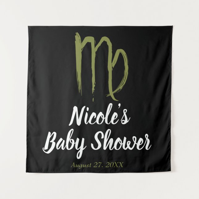 Tapete De Parede VIRGO Zodiac August Astrology Backdrop (Frente)