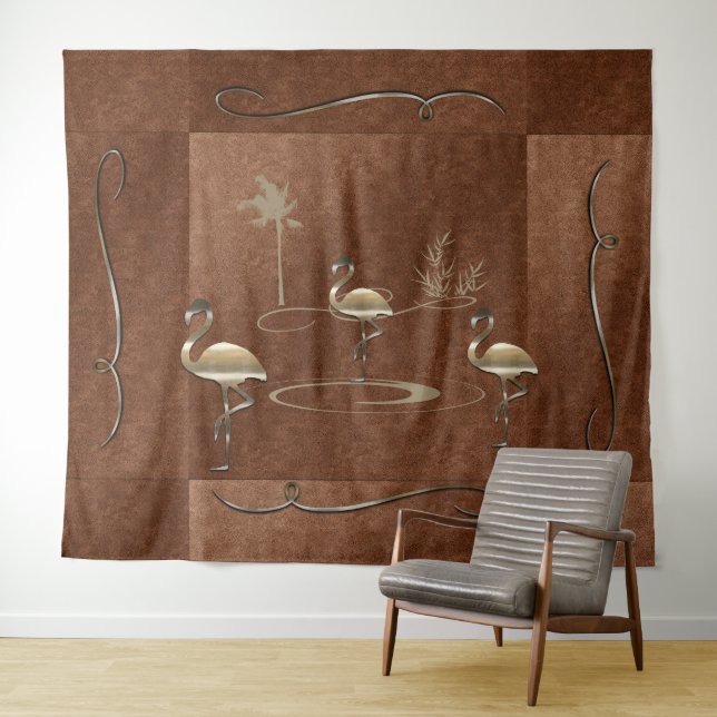 Tapete De Parede Vista de Feriado Dourado Retroativo (In Situ (Horizontal))