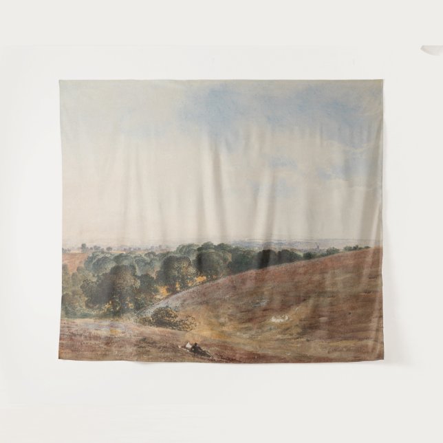 Tapete De Parede Vista sobre South Downs - John Martin (Frente (Horizontal))