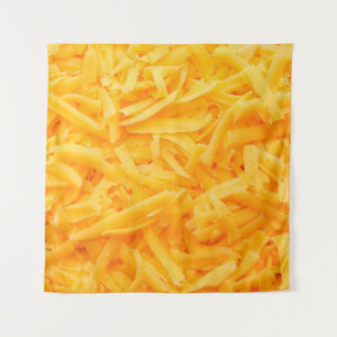 Tapete De Parede vista superior do queijo cheddar grelhado