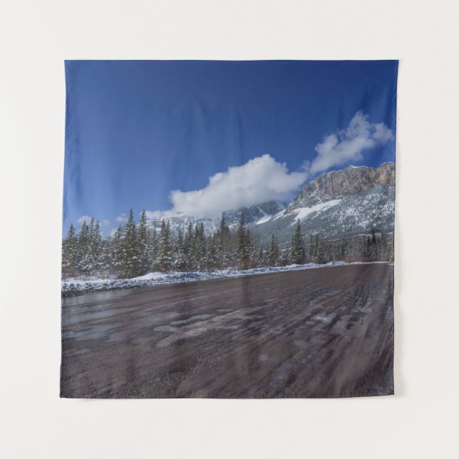 Tapete De Parede Vistas Majestosas da Montanha do Castelo (Frente)