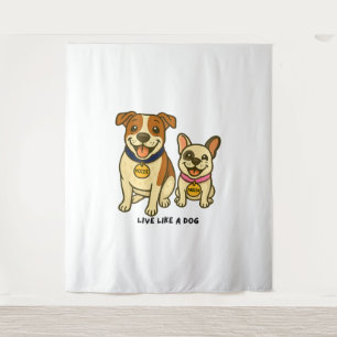 Tapete De Parede Viva como um Cachorro Mozzie e Marlow
