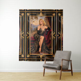 Tapete De Parede Vivienne Margaux Pin-up de Boudoir Vintage de Holl