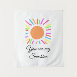 Tapete De Parede você é meu sol amarelo raios de sol laranja adicio