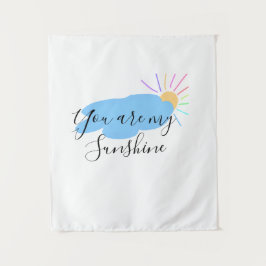 Tapete De Parede você é meu sol raios de sol laranja amarelo nuvens