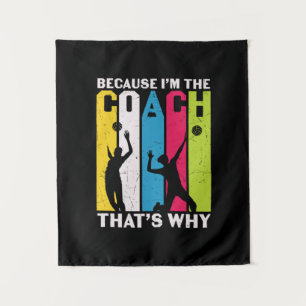 Tapete De Parede Volleyball Player   Because I Am The Coach