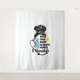 Tapete De Parede Volta E Corpo Dói A Vida Da Enfermeira