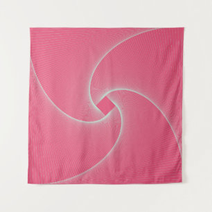 Tapete De Parede Vórtex quadrado delineado, rosa-veludo.