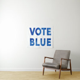 Tapete De Parede Voto Negrito Texto da cor da água azul político