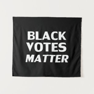 Tapete De Parede "Votos Negros Importam" preto branco