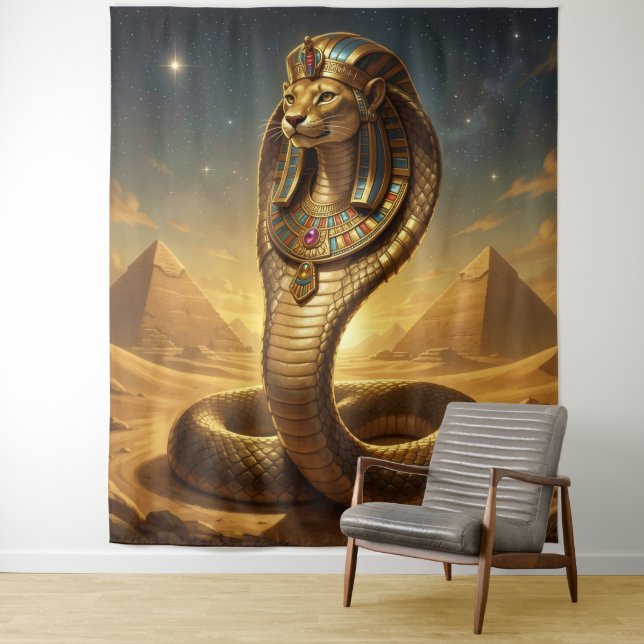 Tapete De Parede Wadjet – Egyptian Cobra Goddess (In Situ)