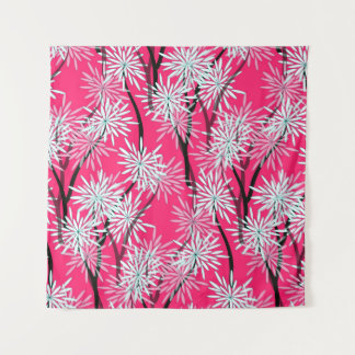 Tapete De Parede Wallpaper Floral da Ásia Retroativa.