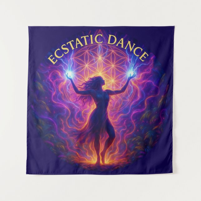 Tapete De Parede Wandkleed Ecstatic Dance – Energie & Beweging (Frente)