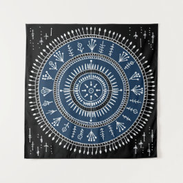 Tapete De Parede Warli Tribal Art