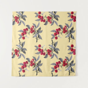 Tapete De Parede Watercolor garden rowan plant seamless pattern on