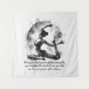 Tapete De Parede Watercolor Yoga Reiki - Pose Rei Pigeon De Uma Per