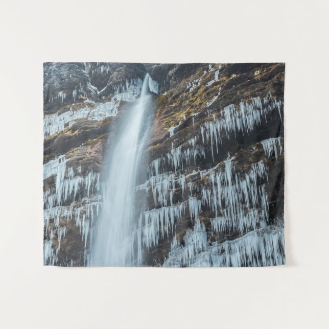 Tapete De Parede Waterfall Peričnik em Mojstrana, Eslovênia (Frente (Horizontal))