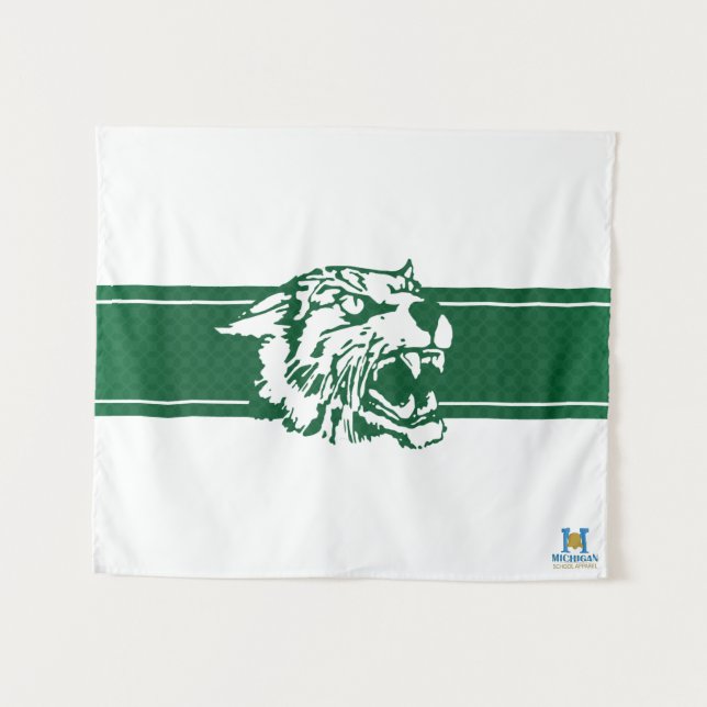 Tapete De Parede Wayland Union Wildcats #7 (Frente (Horizontal))