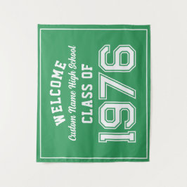Tapete De Parede Welcome Class of 1976, Green Reunion Party Decor