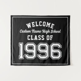 Tapete De Parede Welcome Class of 1996, Black Reunion Party Decor