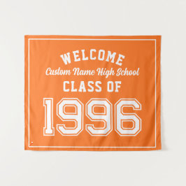 Tapete De Parede Welcome Class of 1996, Orange Reunion Party Decor