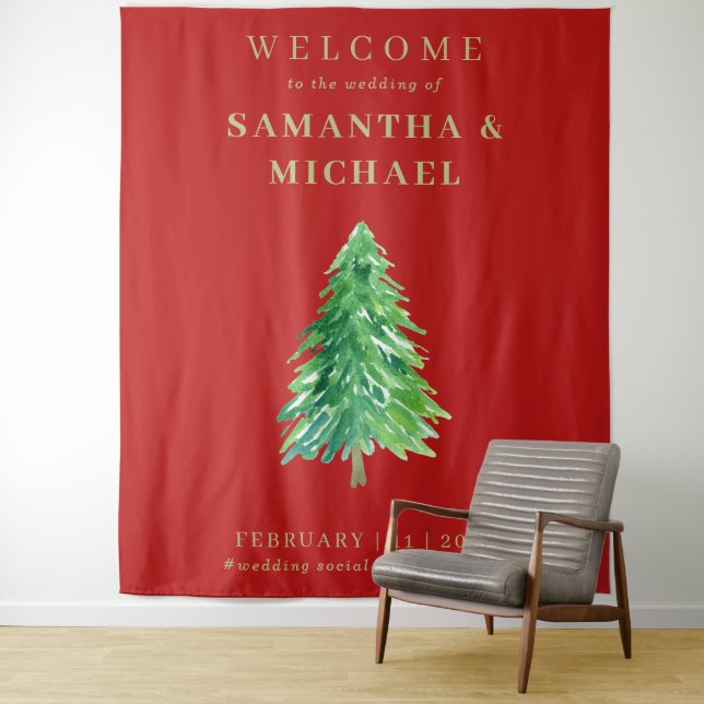 Tapete De Parede Welcome to the wedding Christmas  (In Situ)