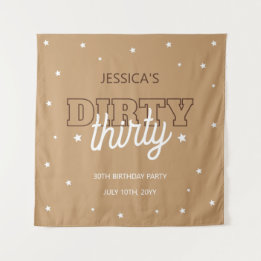 Tapete De Parede Western Dirty Thirty 30th Birthday Party Backdrop
